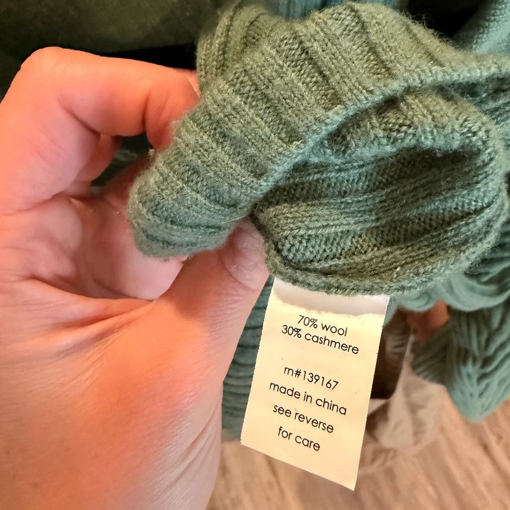 27 Miles Green Ribbed Button-Up Cardigan - Picture 4 of 4